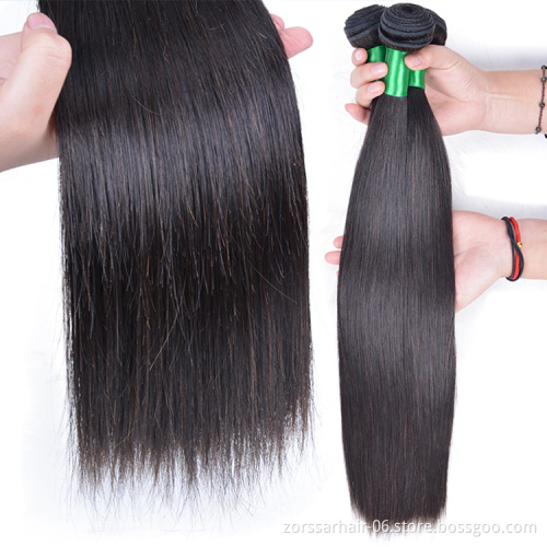 Wholesale straight 100% raw virgin human hair extension vendors raw virgin cuticle aligned Peruvian hair bundles human hair